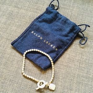 Lauren Ralph Lauren silver tone bracelet with bag